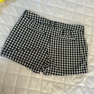 Gap Short Cotton Size 6 J7 black white Gingham